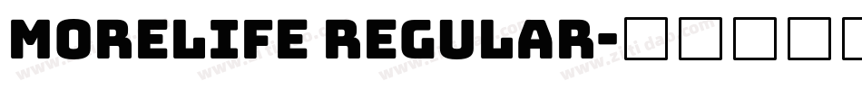 Morelife Regular字体转换